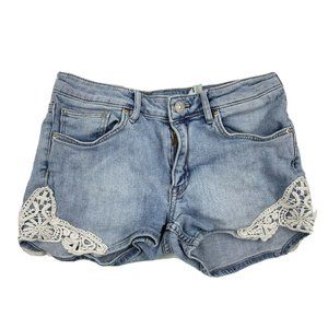 &DENIM by H&M Girls Denim Jean Shorts Size 13-14Y
